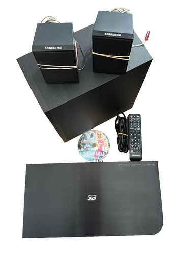 Samsung HT-J4200 2.1 3D Blu-Ray Heimkinosystem schwarz mit Boxen und Subwoover