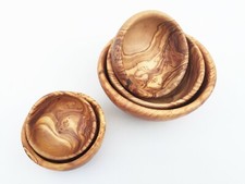 Schale wählbar Ø 10/12/14/16/18 cm Müslischal Holzschale Handarbeit Olivenholz