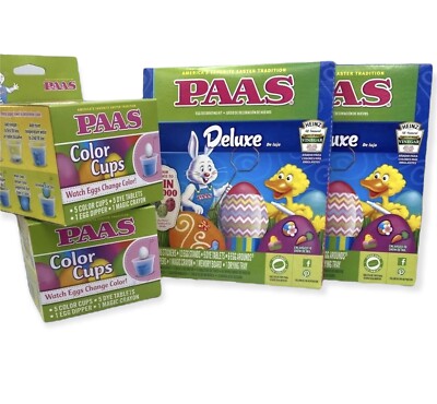 Paas Dye Cups And Deluxe Easter Eggs Decorating Kit 