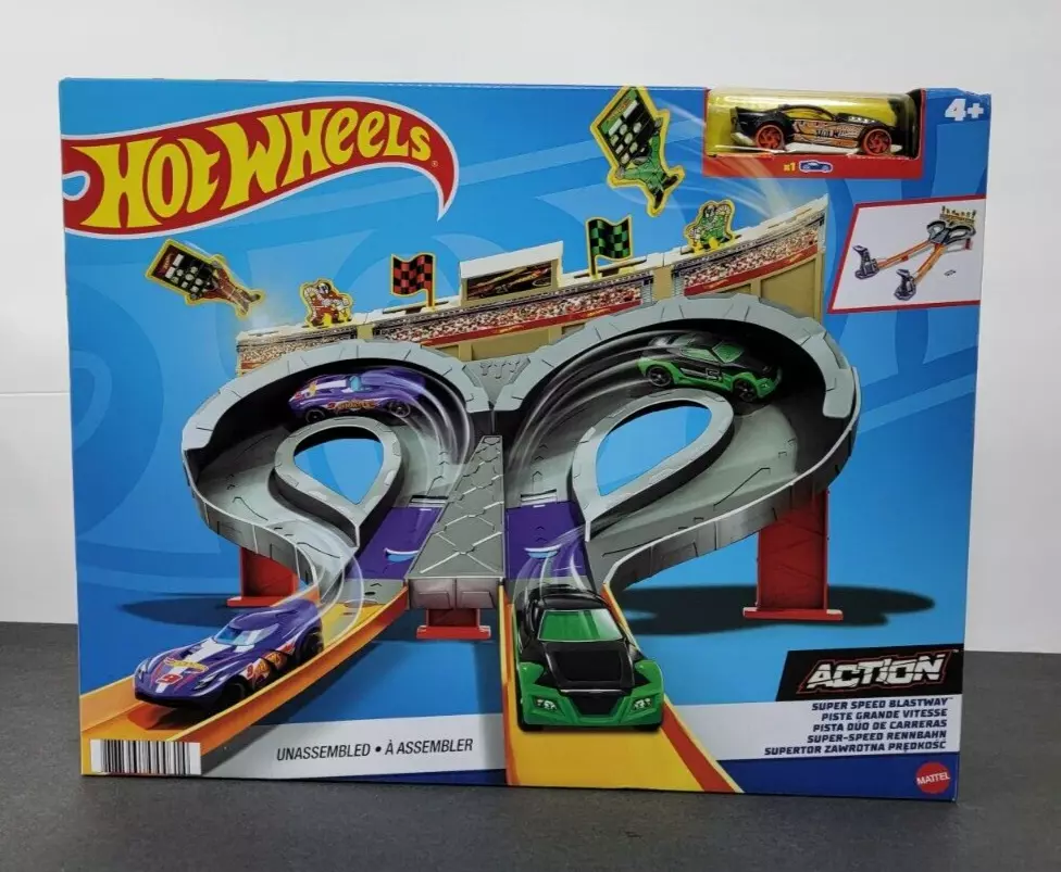 Hot Wheels Super Speed Blastway Race Track Set eBay