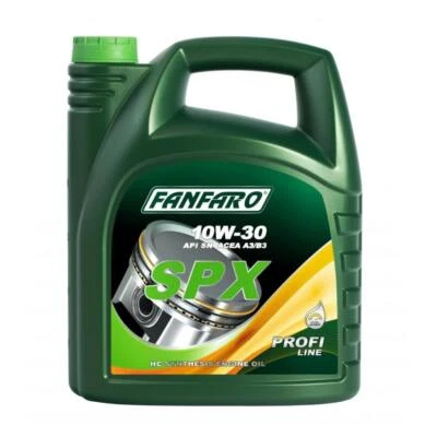 5 Litres FANFARO SPX 10W-30 API SN ACEA A3/B4 Huile Moteur - Photo 1/2