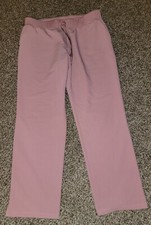 JAANUU Womens Xeno Essential Medical Scrub Pants Mauve Large Reg 30"