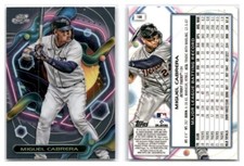 2023 Topps Cosmic Chrome Baseball Miguel Cabrera Base #100 - Detroit Tigers