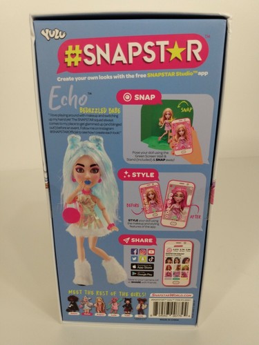 BRAND NEW #SNAPSTAR ECHO & Doll Stand App Fashion Snap Star - Picture 2 of 2
