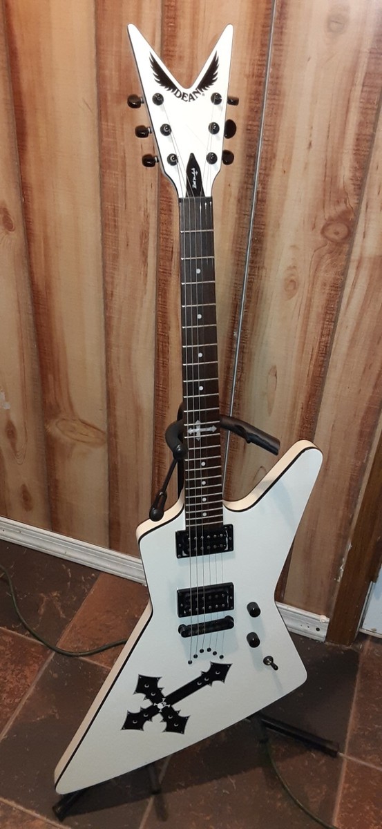 Dean Bret Michaels Signature Z White Explorer 6 String Dean Bret Michaels Signature Z White Explorer 6 String