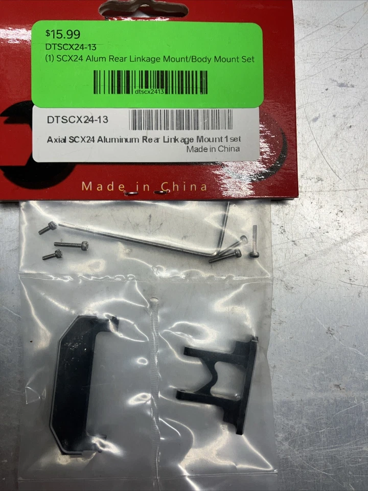 Hobby Details SCX24 DTSCX24-13 Rear Linkage Mount Set & DTSCX24-53 51T/19 Spur - Image 3 of 4