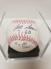 BOB BOONE Autographed Pink ROMLB w/ Inscripts 7x GG (Gold Glove) & 4x All Star