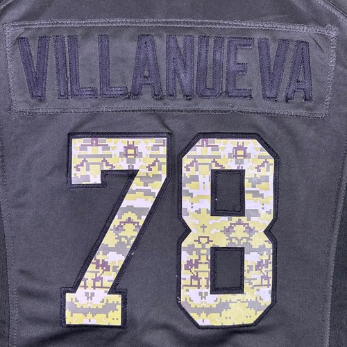 NFL Steelers Alejandro Villanueva 78 On Field Jersey Juvenil XXL Saludo al Servicio - Imagen 11 de 13