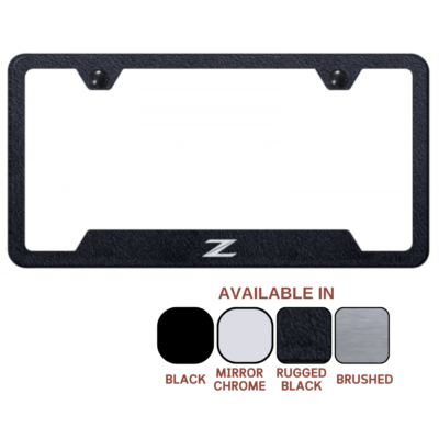 Nissan Z (New) Laser Etched Logo Notched License Plate Frame