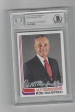 ROB MANFRED 2017 Topps Archives Card AUTO signed BAS Beckett Authentic