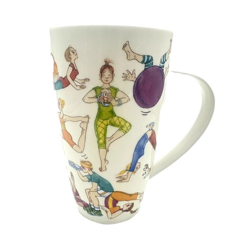 Dunoon Bone China Lomond Tasse – Mit Bunten Hundepfoten-Motiv, Mikrowellengeeignet