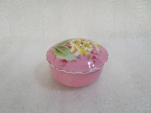 Vintage Carl Teichert Meissen Porcelain Lidded Trinket Pot Dish, Dressing Table  - Foto 3 di 12