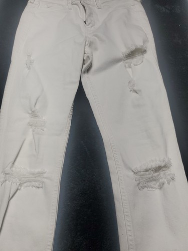 Hollister Jeans 3R 26x30 High Rise Super Skinny Stretch Distressed cream Wash - Picture 6 of 7