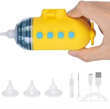 New Yellow Submarine Baby Infant Kid Nasal Aspirator Shower Gift Music Lights Up