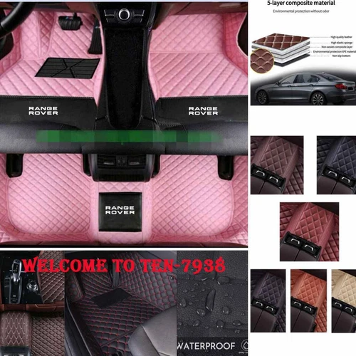 For Land Rover Range Rover Car Floor Mats All Weather Custom Auto Carpet Liners - Imagen 37 de 40