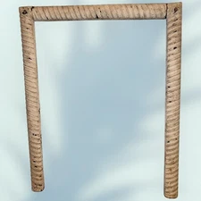 ANTIQUE ORNATE VICTORIAN CAST IRON FIREPLACE SURROUND 30.25 X 24.75"