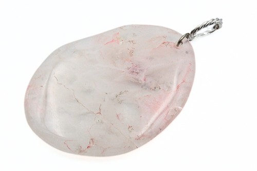 Opulent Sterling Silver Extra Large Quartz Crystal Pendant