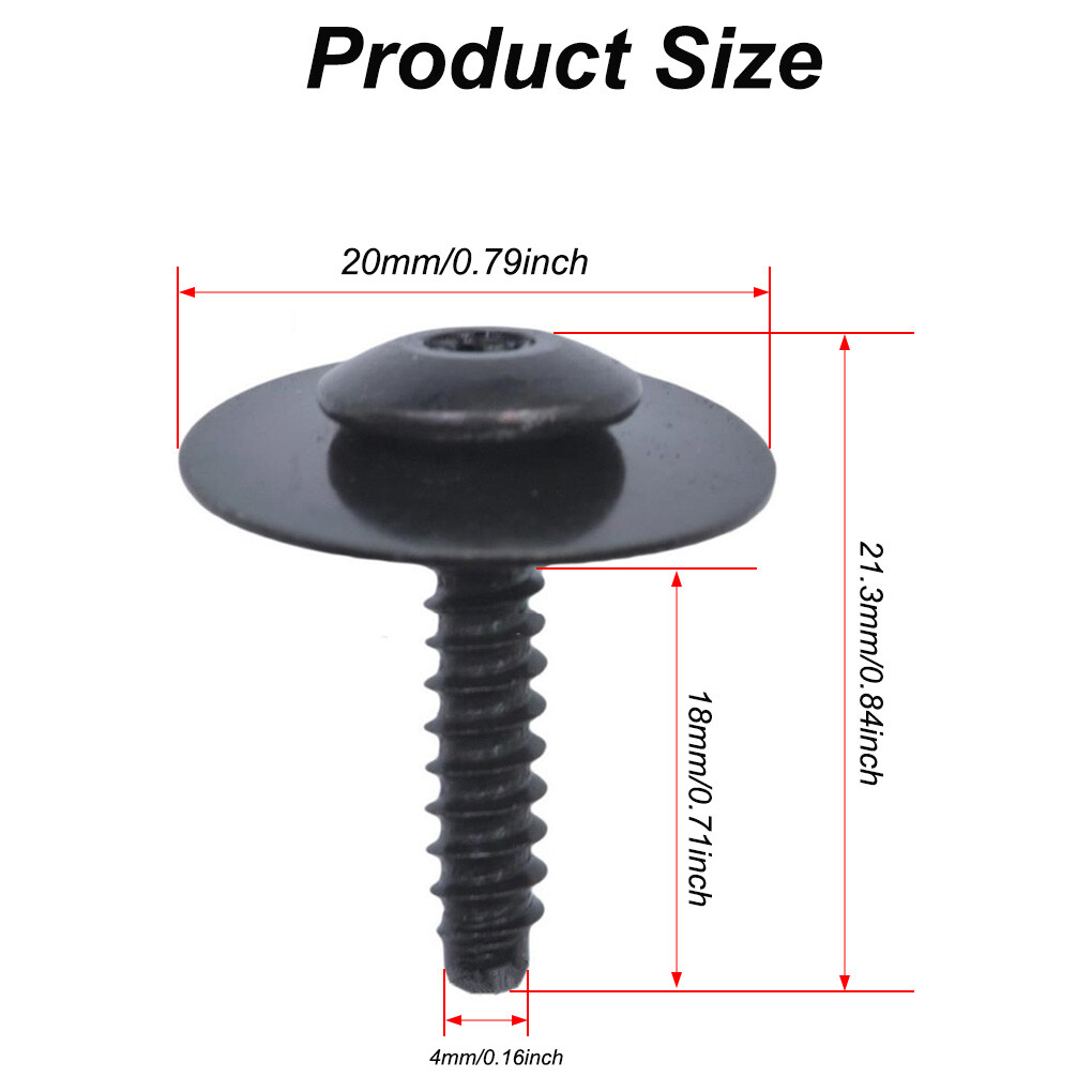 Fender Liner Bolts Fit For 2008-2021 GM Torx Pan Head Screw 11570637 #8 10Pcs - Foto 6