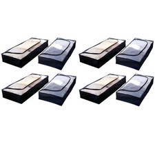 Set of 8 Underbed Drawers with Zipper | Underbed Storage Dresser