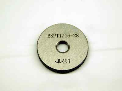 NEW 1/16 28 BSPT PIPE THREAD RING GAGE .0625 BRITISH TAPER L1
