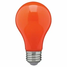 CERAMIC ORANGE LED Bulb A19 Medium E26 8W 60 Watt Equivalent Damp Location Rated