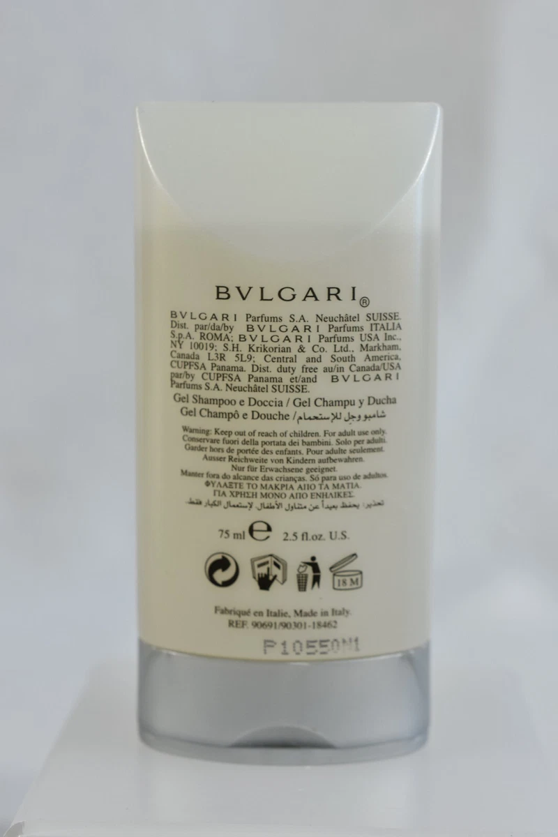 Bvlgari Eau Parfumee au the blanc White Tea Shampoo and Shower Gel 2.5oz  75ml