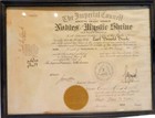 Imperial Council Ancient Arabic Order Nobles Mystic Shrine Certificate Framed — photo 1