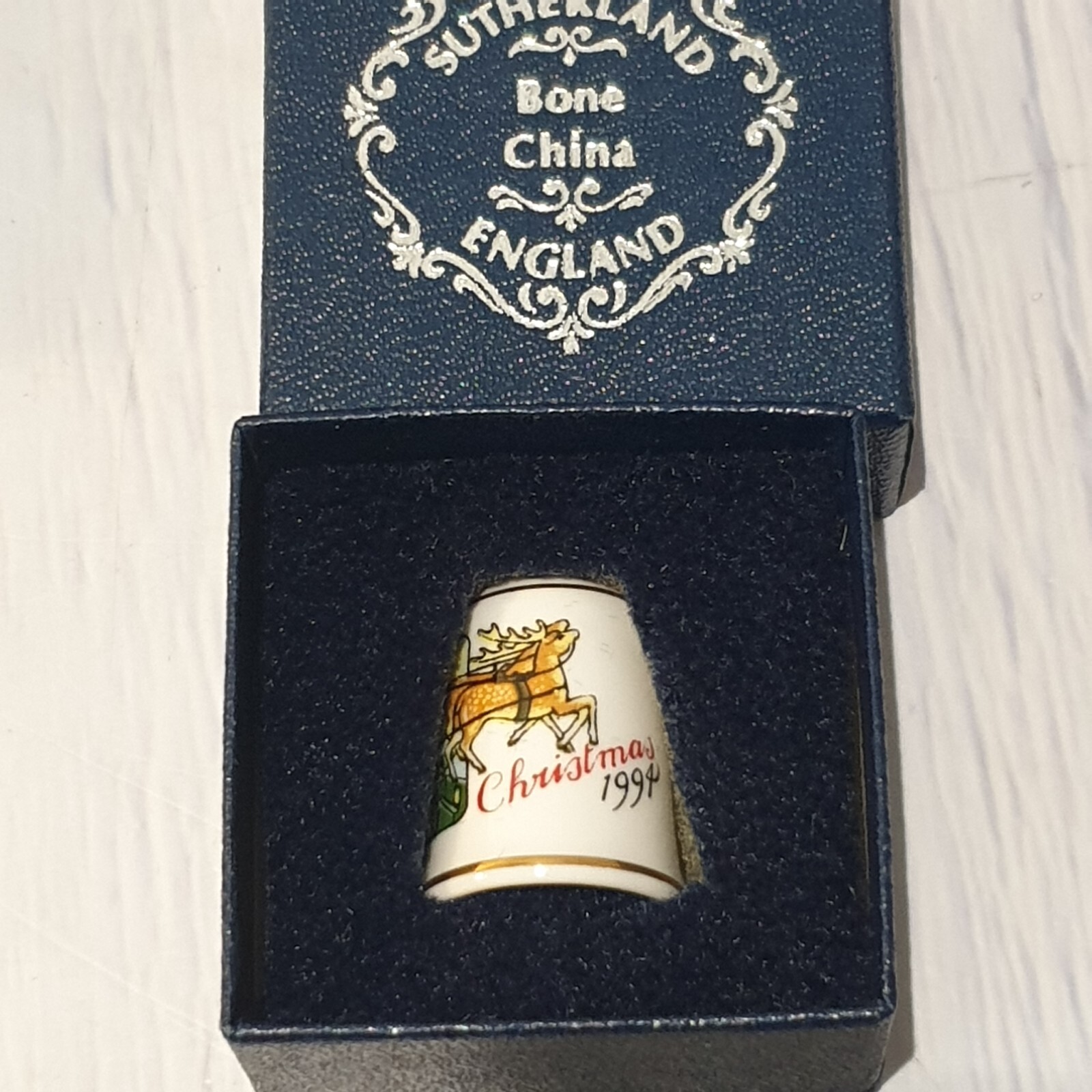 11 x SUTHERLAND THIMBLES Bone China Job Lot All Different Vintage Boxed England