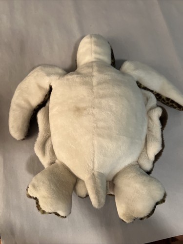 Wild Republic Sea Turtle Stuffed Plush Realistic Animal Toy 14” Green Brown - Picture 3 of 4
