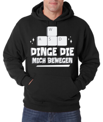 Youth Designz Dinge Die Mich Bewegen Herren Hoodie mit Print Lustig Nerd Gaming