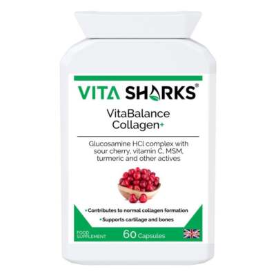 VitaBalance Kollagen+ - Immununterstützung Ergänzung für Gelenk & Bindegewebe 