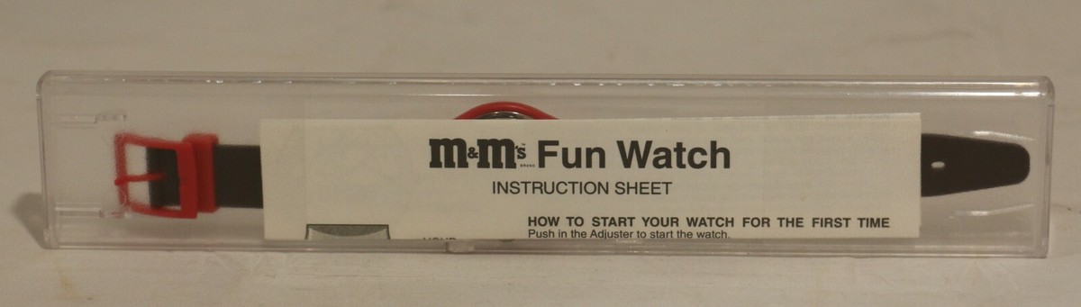 m＆m☆ M & M Fun Watch 1994 Engraved Special Edition Quartz Analog
