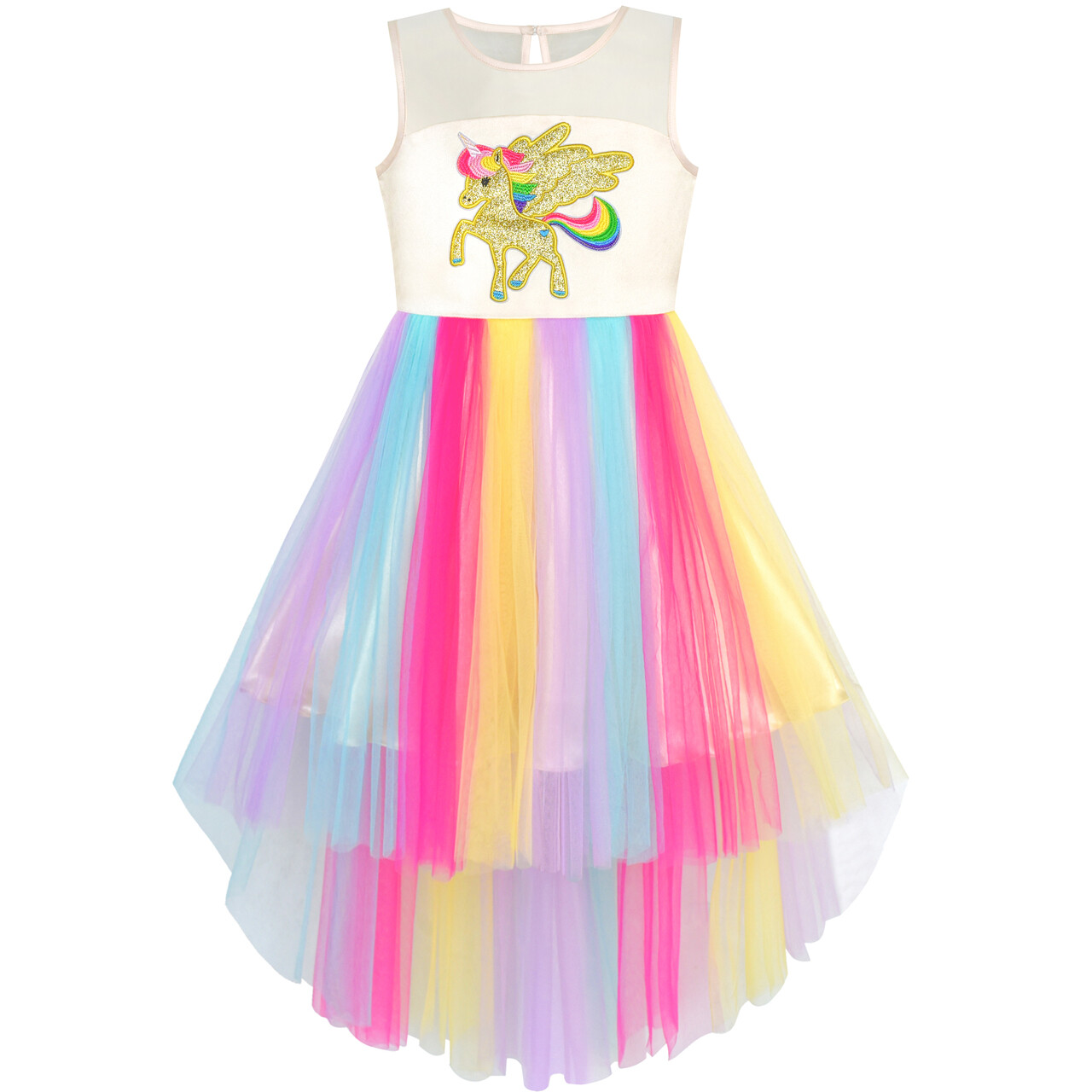 unicorn flower girl dress