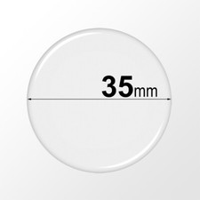 35mm Round Clear Epoxy Stickers - Self Adhesive Circle Resin Domes, Dots, Seals