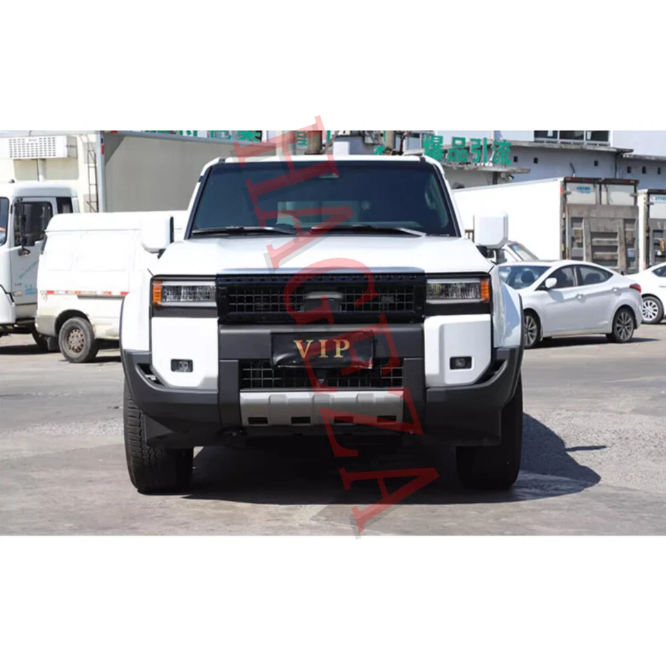 Para Toyot@ Land Cruiser LC250 2024+ Tapa central delantera del motor Moldura Rejilla Cubierta Foto 4 de 4