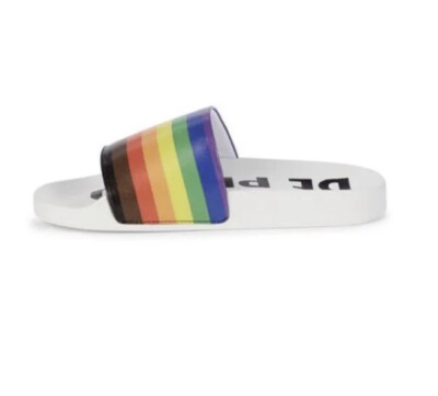 MAH Gender Neutral Be Proud Slides LGBTQ+ RAINBOW Size 10-12  display picture 3
