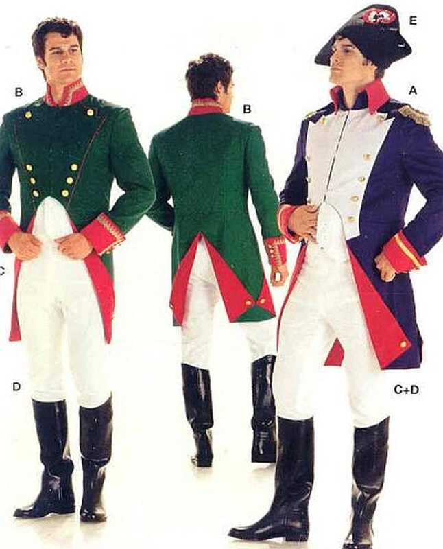 Burda Men's Costume NAPOLEON Historical Military Uniform Pattern 2471 Size 36-48 - Image 2 of 4