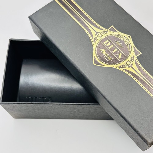 DITA Glasses Case Eyeglasses Sunglasses Black Size M Leather NEW - Picture 8 of 8