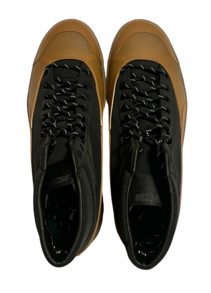NEW MEN'S RALPH SAMPSON 70 MID MAISON KITSUNE PUMA BLACK BOOTS