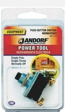 Switch Push Button  Switch MFG 61123,  Single Pole- Single Throw -Normally Off