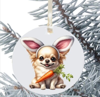 Chihuahua Ostern Hängekugel Geschenk Dekoration 