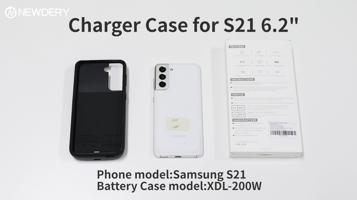 4800mAh Battery Charger Case for Samsung Galaxy S21 Wireless