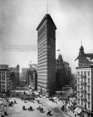 Historic 1905 NYC Flatiron Building 8x10 Photo Print New York City Architecture