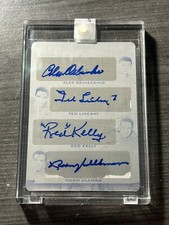 Alex Delvecchio Ted Lindsay Kelly Ullman 2018-19 Ultimate Hockey Auto #d 1/1 Sh