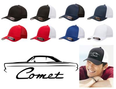 1966 1967 Mercury Comet Hardtop Classic Car Color Outline Design Hat Cap