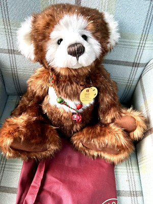 CHARLIE BEAR ''PUDDING'' ETIKETT/TASCHE, 2010, 18'', NUR 900 HERGESTELLT, WELTWEITER VERSAND!