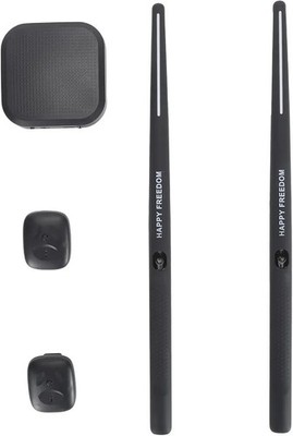 Tragbares elektronisches Air Drum Kit mit Sticks & Pedalen 3D Bewegungssensor UVP 55£