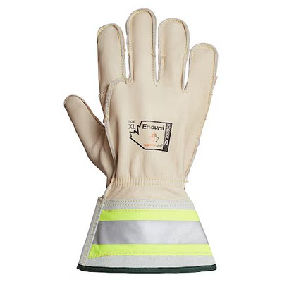 Superior Glove 365Dlx2-M Leather Gloves, Horsehide, Gauntlet, White, M, 1 Pr