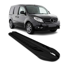 Trittbretter Schweller Seitenbretter f&uuml;r Mercedes Citan 2012-2021 Alu Schwarz