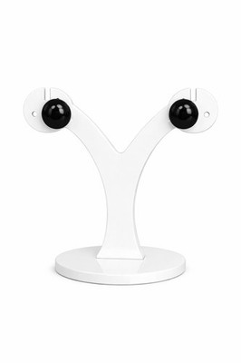 11 mm schwarze Onyx Ohrstecker 925 Sterling Silber - klassische minimalistische Edelsteine